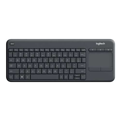 Logitech K400 Plus Wireless Touch Keyboard, black, US International layout