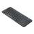 Logitech K400 Plus Wireless Touch Keyboard, black, US International layout, side view