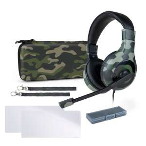 Bigben Nintendo Switch Camo Gamer Kit cu căști, husă și protectoare de ecran - Bigben Interactive