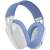 Logitech G435 Lightspeed Wireless Gaming Headset, white and blue
