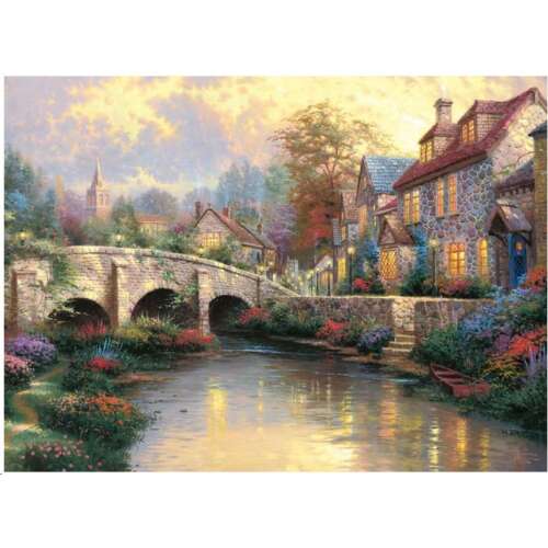 Schmidt Cobblestone Brooke, Thomas Kinkade, 1000 db-os puzzle (57466, 7252-183) (57466, 7252-183)