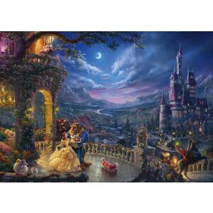 Schmidt Disney Frumoasa și Bestia Dans în lumina lunii Puzzle 1000 piese - Puzzle