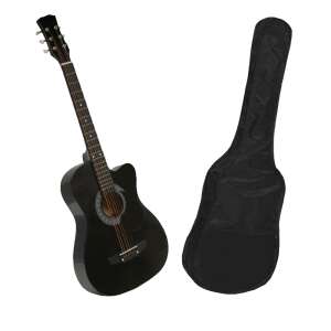 IdeallStore® Klasická akustická gitara, 95 cm, Čierna, s nylonovým puzdrom - Umenie&Hobby