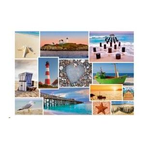 Schmidt Tengerparti Kirakós puzzle collage featuring beach scenes - Puzzle