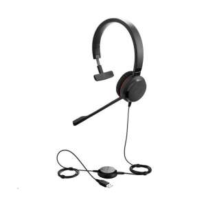 Jabra Evolve 30 II MS Mono USB headset, black, with USB adapter - Jabra Headphone