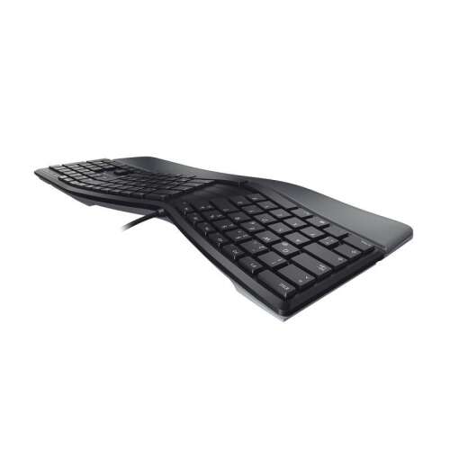 Cherry KC 4500 ERGO ergonomic keyboard, black, angled view