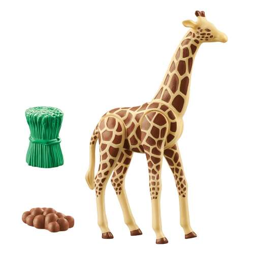 Playmobil Wiltopia Zsiráf figura, széna és trágya kiegészítőkkel - Playmobil játék