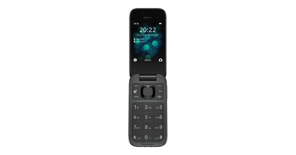 Nokia 2660 Flip Dual-Sim mobile phone black-silver