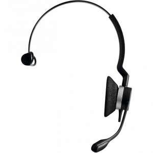 Jabra BIZ Wired Mono Headset - Over-the-head - Supra-aural headset, black, side view - Jabra Headphone