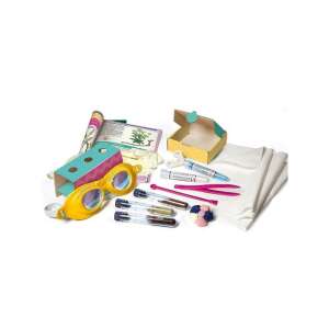 Clementoni Chimia culorilor Știință & Joacă, un laborator pentru colorarea textilelor cu extracte naturale, set științific pentru copii, include ochelari de protecție, tuburi de testare, coloranți naturali, țesătură și instrucțiuni - Clementoni Jocuri stiintifice si exploratori