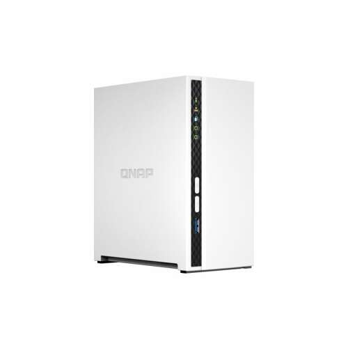 QNAP TS-233 2-bay NAS, bijela, prednji pogled