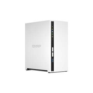 QNAP TS-233 2-bay NAS, fehér, elülső nézet - QNAP