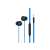Sencor SEP 172 wired in-ear headphones with microphone, blue