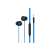 Sencor SEP 172 wired in-ear headphones with microphone, blue