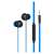 Sencor SEP 172 blue in-ear headphones with microphone and volume control