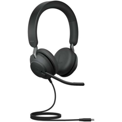 Jabra Evolve2 40, UC Stereo Slúchadlá s mikrofónom Kábel Pres hlavu Kancelária / call centrum USB Typ-C Bluetooth Čierna (24089-989-899) 55169723
