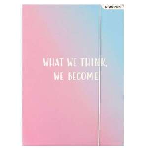 Színátmenetes gumis mappa A4 - What we think we become - Starpak 64215719 