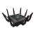 ASUS ROG Rapture GT-AX11000 Tri-Band WiFi Router, black, angled view