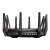 ASUS ROG Rapture GT-AX11000 Tri-Band WiFi Router, black, back view, showing ports