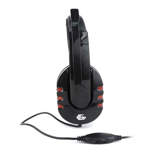 Slúchadlá/headset Gembird GHS-402, káblové, s hlavovým mostom, herné, čierne 54969597