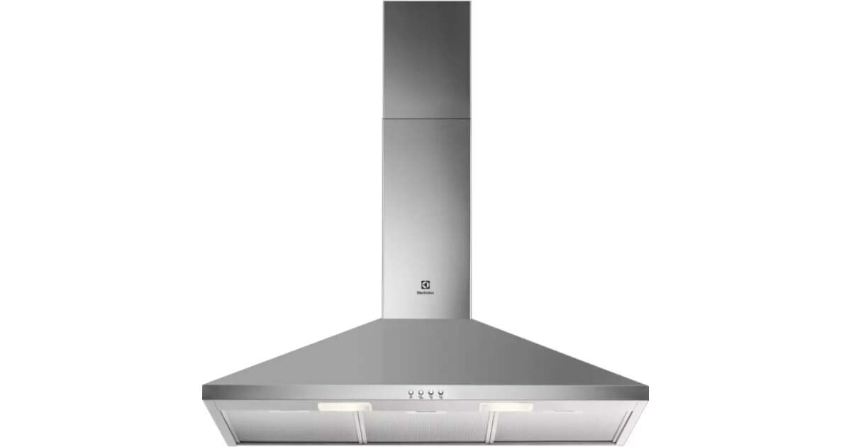 Hotte Murale Electrolux LFC319X - 420 M³/h, Inox, 3 Vitesses, Filtres Métalliques Lavables, 66 DB, Conduit/Recirculation