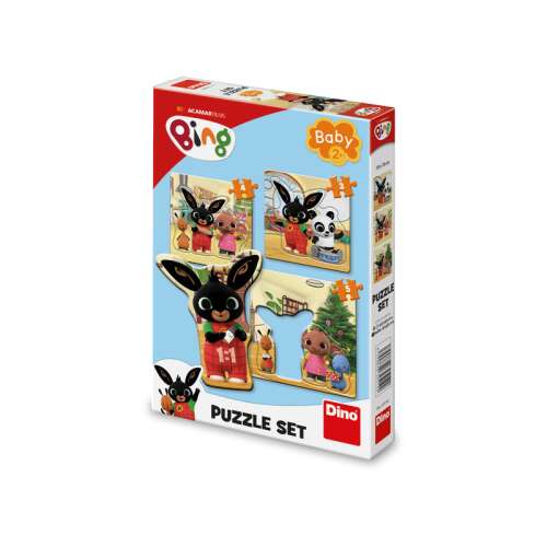 Bing Baby Puzzle Set, 3 puzzles featuring Bing and his friends, perfect for toddlers