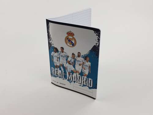 Pachet de 10 Caiete cu linii tip Vocabular - Real Madrid #alb-albastru 31201473