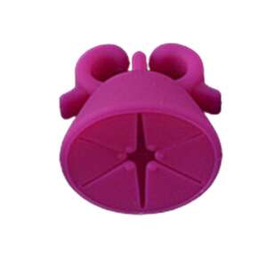 Rosa Silikon-Nagellackhalter, für einfaches Lackieren - Maniküre & Pediküre