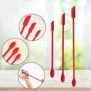 Set mit 3 Silikon-Spateln für Make-up-Flaschen, perfekt, um den letzten Tropfen aus Ihren Lieblingsprodukten zu holen - Make-up-Pinsel & Bürste