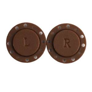 Barna mágneses gomb helyettesítő, 21 mm, pár - Gomb