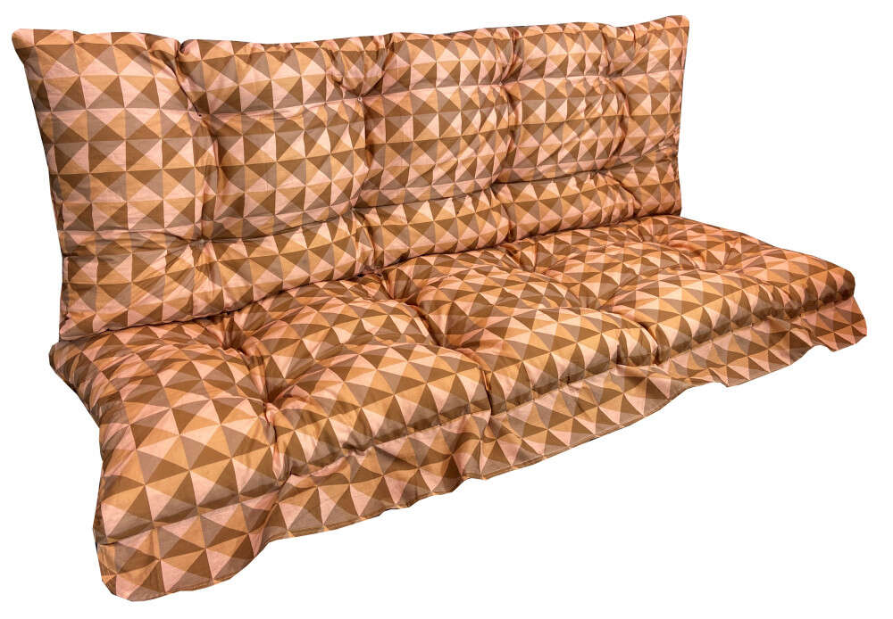 Hintaágy Párna 3 részes - 170cm - Barna Kockás