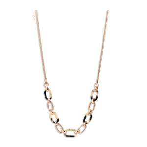 Victoria rózsa arany színű hosszú lánc nyaklánc, rozsdamentes acél, 49 cm - Női nyaklánc