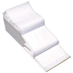 Leporelló 382mm, 1pld. 12` 1800 ív/doboz, Bluering® mátrix nyomtatókhoz való fanfold papír - Leporelló nyomtatópapír