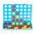Connect Four játék tábla piros és sárga bábukkal
