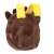 Kakoo giraffe plush backpack for kids, back view