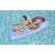 Bestway inflatable pool float with a mermaid figure, blue, 188x89cm, woman using the float in the pool