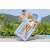 Bestway inflatable pool float with a lifeguard figure, blue, 188x89cm, man holding the float