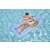 Bestway inflatable pool float with a lifeguard figure, blue, 188x89cm, man using the float in the pool