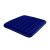 Angled view of blue double air mattress