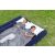 Couple sleeping on Bestway double inflatable mattress outdoors