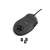 G-Lab Kult Nitrogen CORE gaming mouse, black, bottom view, with adjustable weights