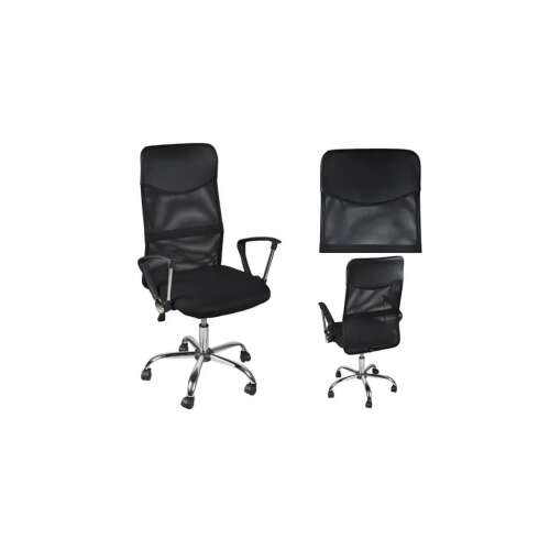 OfficeLine Black Mesh Office Chair Multiple Views