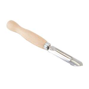 Priamy šupáč s drevenou rukoväťou, kuchynský nástroj na šúpanie zeleniny a ovocia - Škrabky