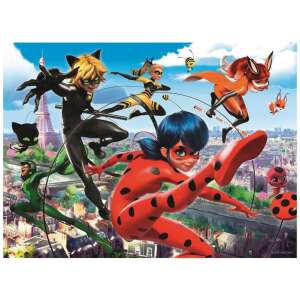 Miraculous Ladybug puzzle s 200 dielikmi, s Ladybug, Cat Noir a ďalšími postavami zo seriálu - Ravensburger Puzzle