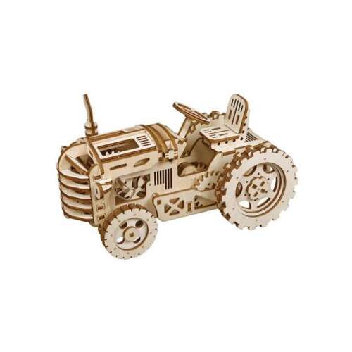 Rokr 3D wooden tractor model kit, assembled, mechanical gears, 3D puzzle