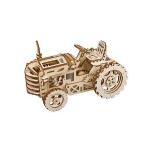 Set de modele de tractor Rokr 3D din lemn, asamblat, angrenaje mecanice, puzzle 3D - Puzzle 3D