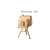 Wooden camera 3D model kit, assembled, on tripod, laser cut DIY project