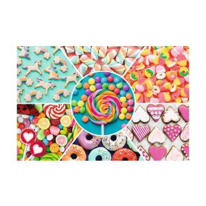 Trefl Süßes Leben 300-teiliges Puzzle mit bunten Bonbons und Süßigkeiten - Trefl Puzzle