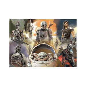 Ułożone puzzle Trefl Star Wars Mandalorian 200 elementów z postaciami Mandalorian - Trefl Puzzle