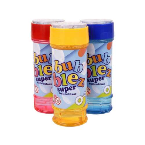 Bublez Super fúkač bublín, 3-balenie, červená, žltá, modrá